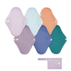Happyflute 6+1 Sets Washable Bamboo Charcoal Menstrual Pads Reusable Sanitary Napkin Health Menstrual Cloth Pads