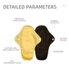 Happyflute 5pcs/set Absorbent Menstrual Pads Washable Sanitary Napkin Menstrual Ecological Cloth Pads With Fashion Prints M Size