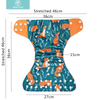 Happyflute Hot Sale OS Pocket 4Pcs Diaper+8Pcs Insert Washable&Reusable Ecological Nappy Adjustable Baby Waterproof Diaper