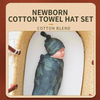 Happyflute Newborn Baby Receiving Blanket Bedding Cartoon Infant Sleeping Bag Cute Swaddle Wrap + Hat For 0-6 Months
