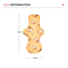 Happy Flute Washable Sanitary Towel Absorbent Reusable Charcoal Bamboo Cloth Menstrual Pad 1 Piece