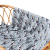 Happy Flute Hot Sale Baby Soft Blanket 70%Bamboo+30%Cotton Digital Printig Bedding Set Cotton Quilt Infant Bedding Swaddle Wrap