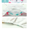 Happyflute 4Pcs Pocket Diapers+4 Pcs Microfiber Insert Reusable Washable Ecological Cloth Diaper Fit 3-15kg Baby