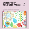 HappyFlute 4pcs/set Menstrual Pads Bamboo Charcoal Waterproof Reusable Sanitary Pads Washable Panty Liner Mama Maternity Pads