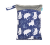Happyflute Baby Diaper Bag Printed Waterproof Wet Dry Nappy Handbag Stroller Carry Pack Travel Wetbag With Pockets