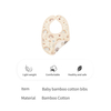 Happyflute Baby Bamboo Cotton Bib With Double-sided Printing Light Weight Bandana Burp Cloth For Baby Boys And Girls