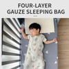 Happyflute Unisex 4 Layer Bamboo Cotton Gauze Super Soft Baby Sleeping Bag Children's Kick Proof Quilt Vest Sleeping Bag