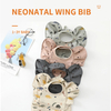 Happyflute Denmark's New Design Angel Wings Bib Waterproof Baby Feeding Bibs Saliva Towel For Baby Boys And Girls Eating