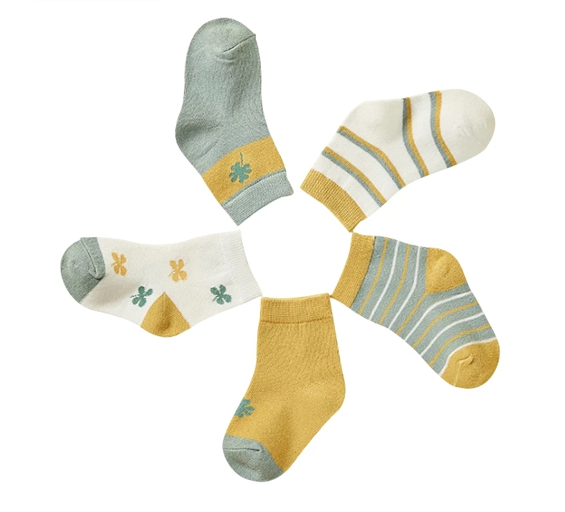 HappyFlute 5Pairs/Lot Breathable Infant Baby Socks For Newborn Girls and Boys Toddler Socks Baby Clothes Accessories