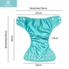 Happyflute New Pure Print 6Pcs/Set Rodom Color Washable&Reusable Cloth Diaper Adjustable Pocket Baby Nappy Cover